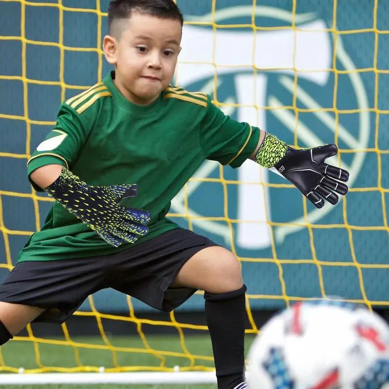 6 -10 Yards Children's Football Goalkeeper Gloves Professional Sports Equipment Adult Training Men's Kids Soccer Latex Gloves