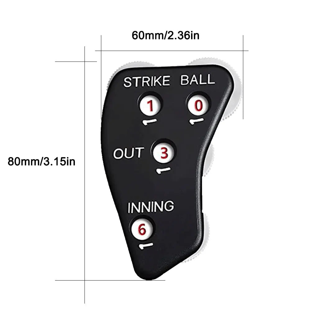4 Wheel Baseball Umpire Clicker Non-Slip Softball Umpire Indicator Handheld Softball Counter Outdoor Sports Accessory