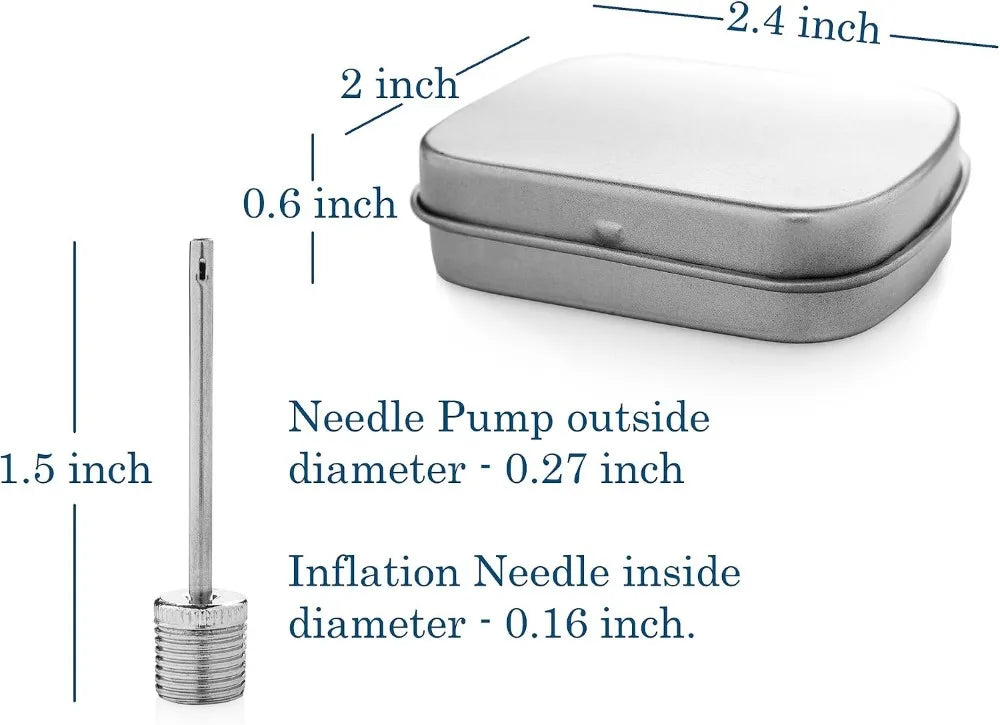 12-Pack Stainless Steel Ball Pump Needles for Inflating Soccer, Basketball, Volleyball - Universal Fit