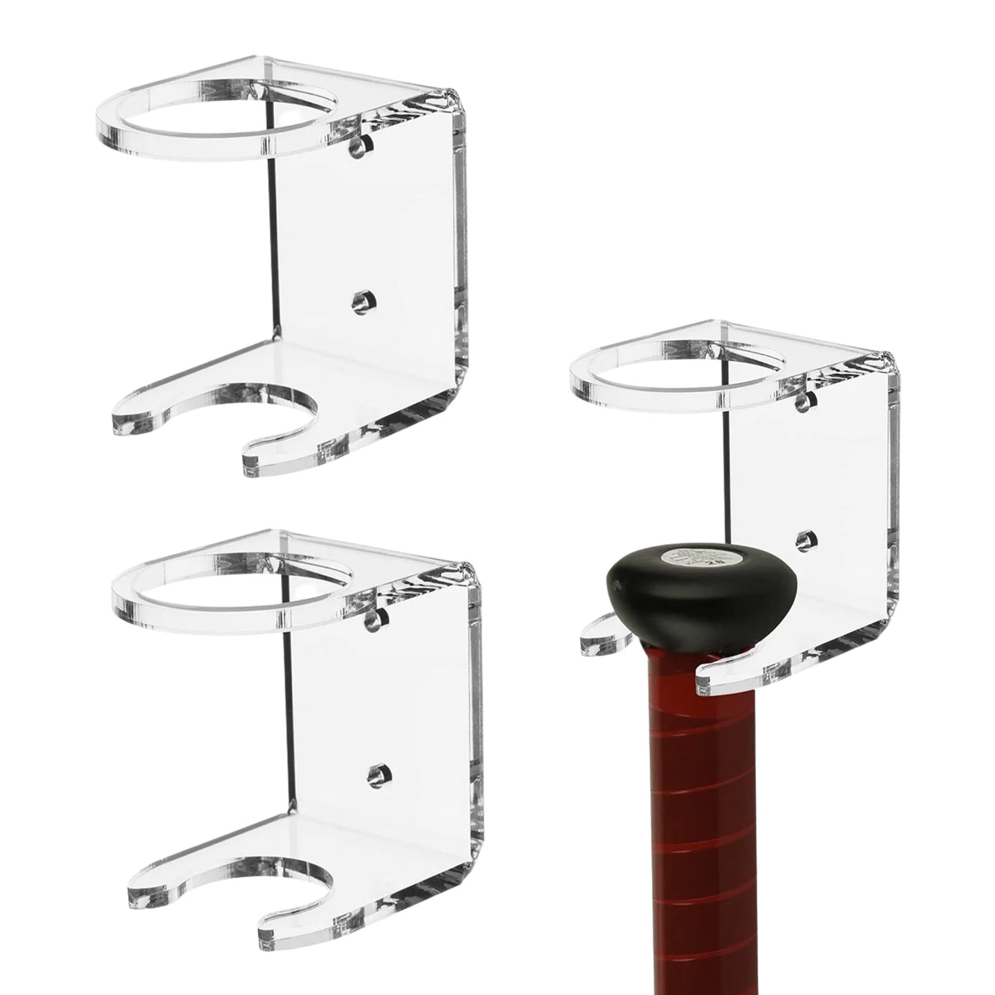 2pcs Vertical Baseball Bat Softball Bat Display Wall Mount Wall Rack Wall Holder Easy To Install