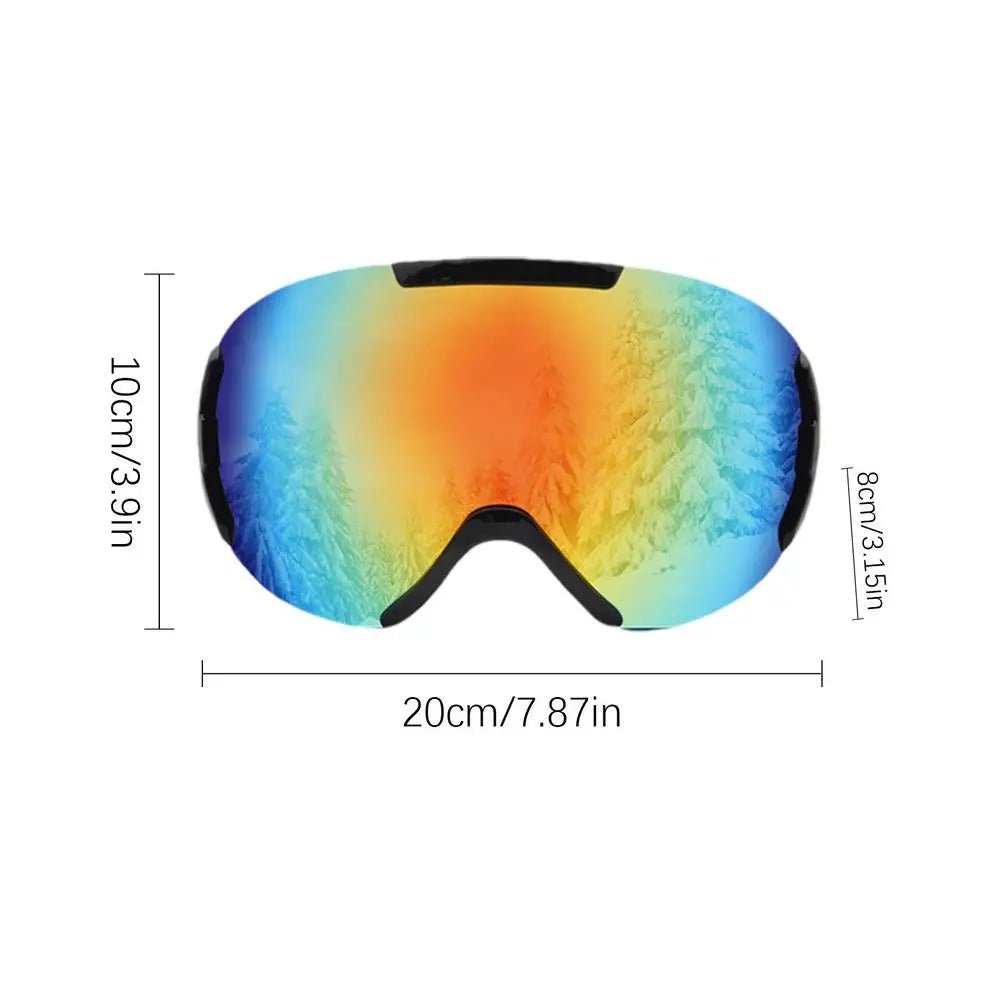 Snowboard Goggles Over Glasses Men Anti-Fog Cold Weather Goggles TPU Frame Anti-Fog Cold Weather Goggles Winter Snow Sports