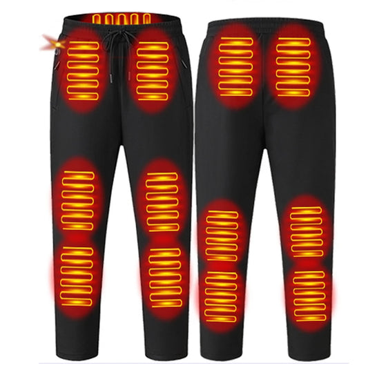 3 Temperature Mode Heated Pants for Men Women Thermal Pants Elastic Waist USB 5V Heated Trousers for Skiing Fishing Motorcycle