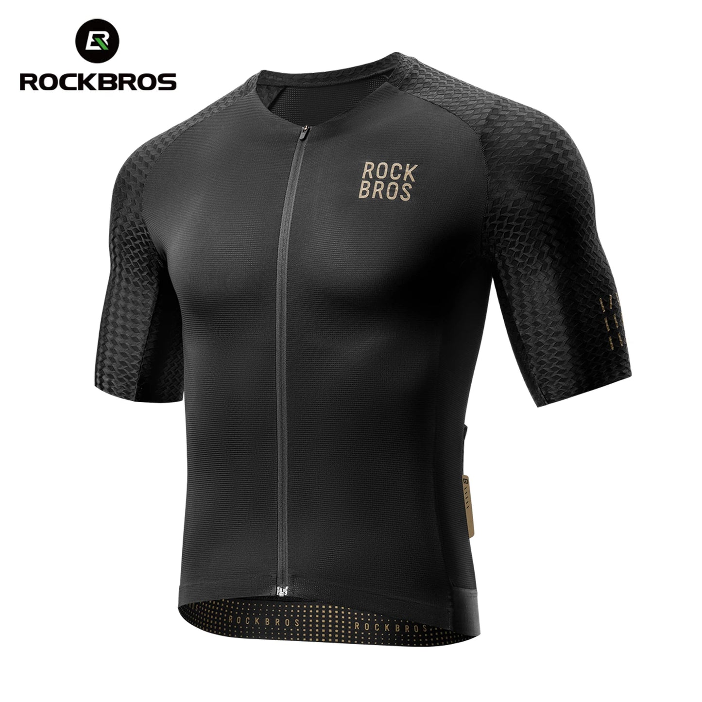 ROCKBROS Summer Cycling Jersey Lightweight Short Sleeves Jersey Breathable Quick Dry Team Race Shirt Top Men Cycling Clothing