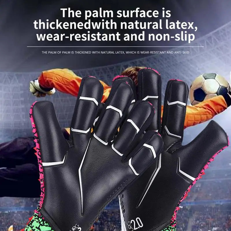 6 -10 Yards Children's Football Goalkeeper Gloves Professional Sports Equipment Adult Training Men's Kids Soccer Latex Gloves