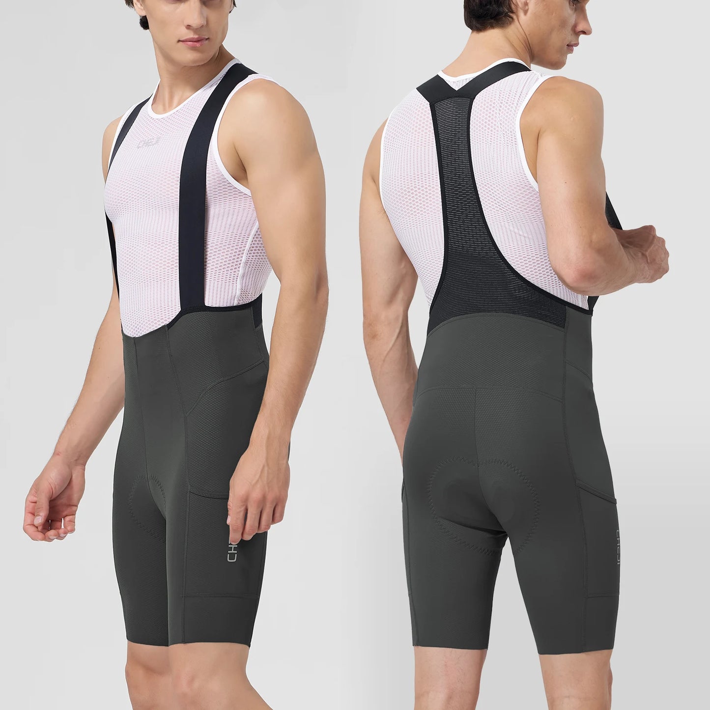 Cheji Men's Cycling Bib Shorts Seamless Comfortable Quick-Drying Breathable for Optimal Performance And Riding Experience
