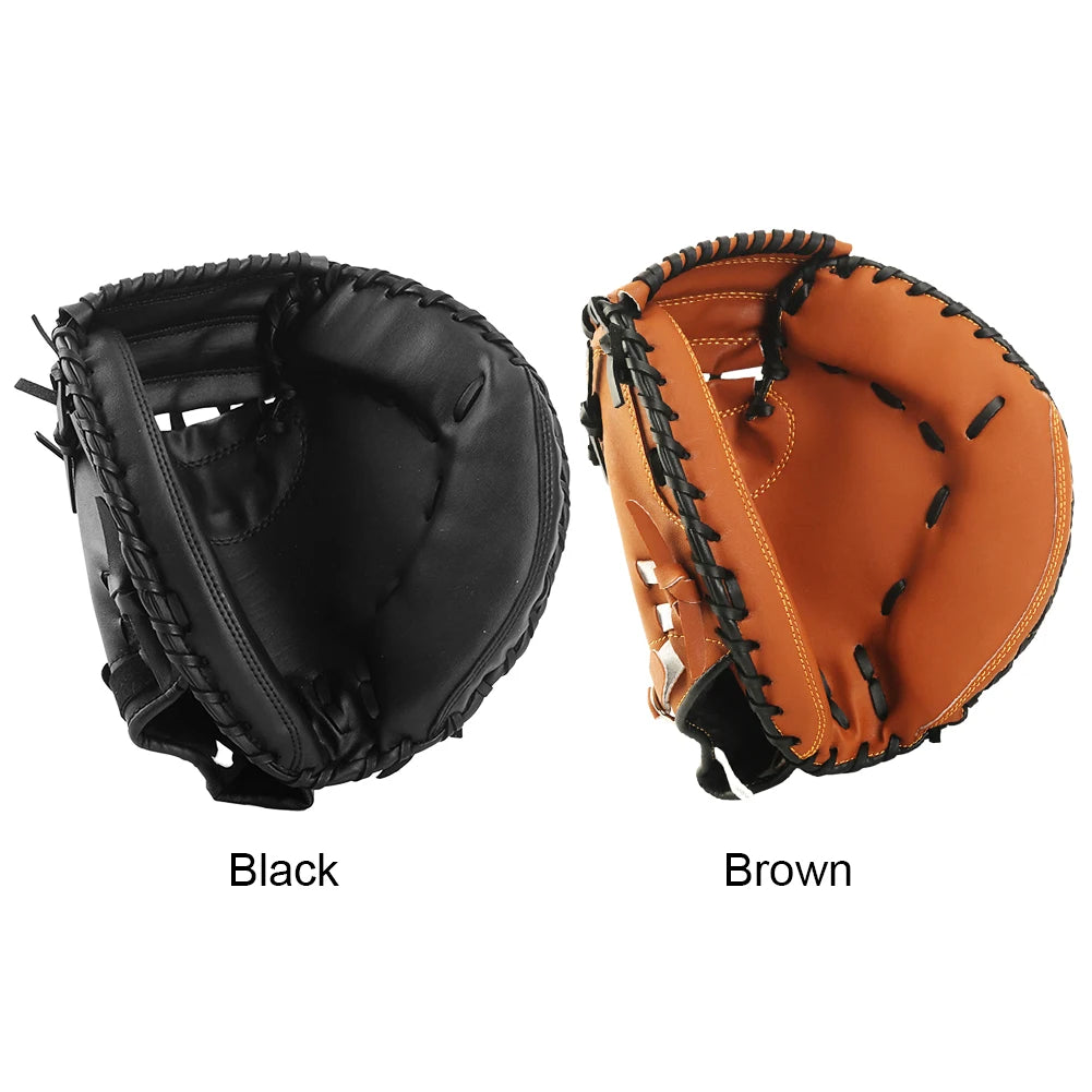 Baseball Glove Thicken Softball Glove Baseball Softball Catcher Wear-resistant Baseball Fielding Glove for Youth Adults Practice