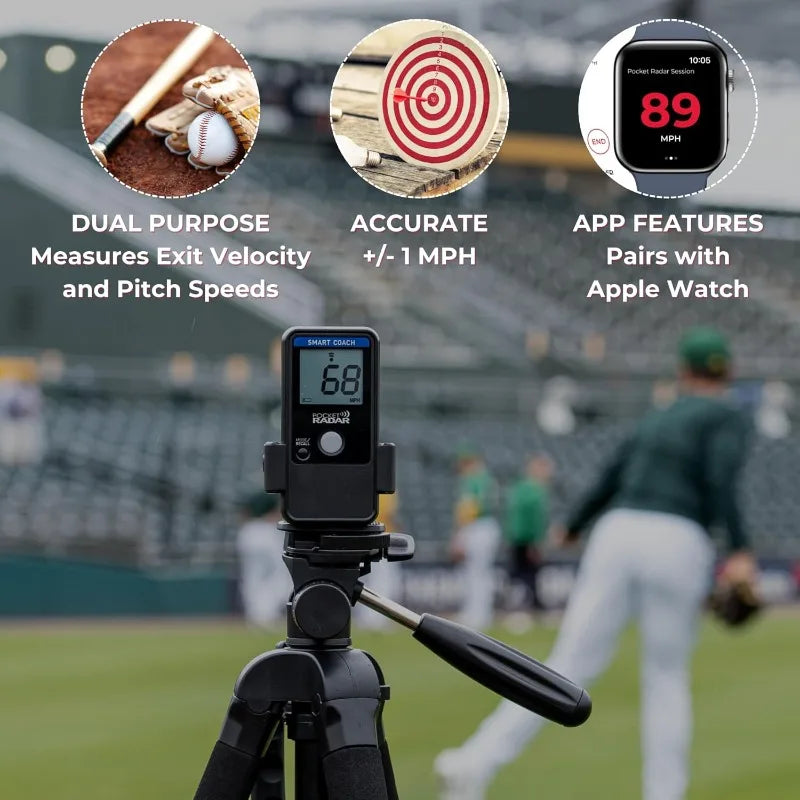 Smart Coach Speed Gun For Baseball, Softball, Cricket - Accurate Pitching & Sports Speed Measurement
