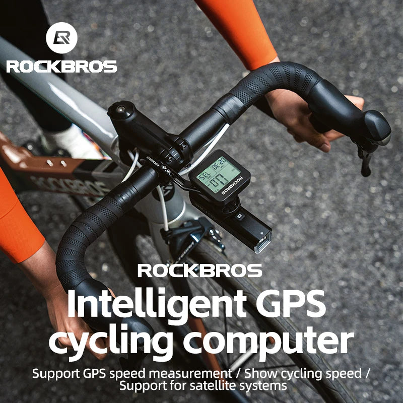 ROCKBROS Bike Computer GPS Speedometer Road Bike MTB IPX6 Waterproof Wireless Stopwatch Cycling Odometer Bicycle Accessories