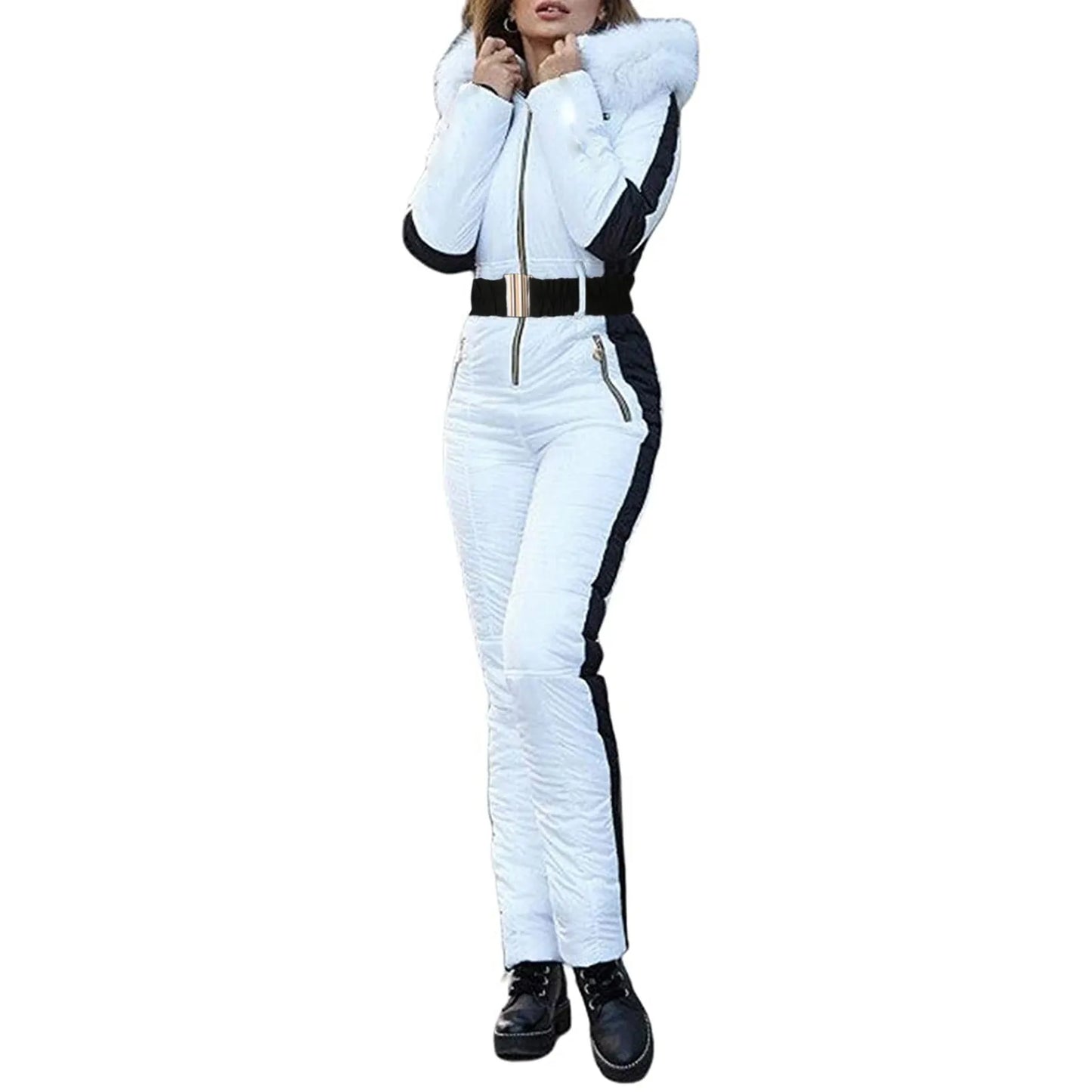 Women's Winter Outdoor Sports Jacket Jumpsuit Outdoor Removable Sports Zipper Ski Snow Overcoat Women Winter Down Coat Chaquetas