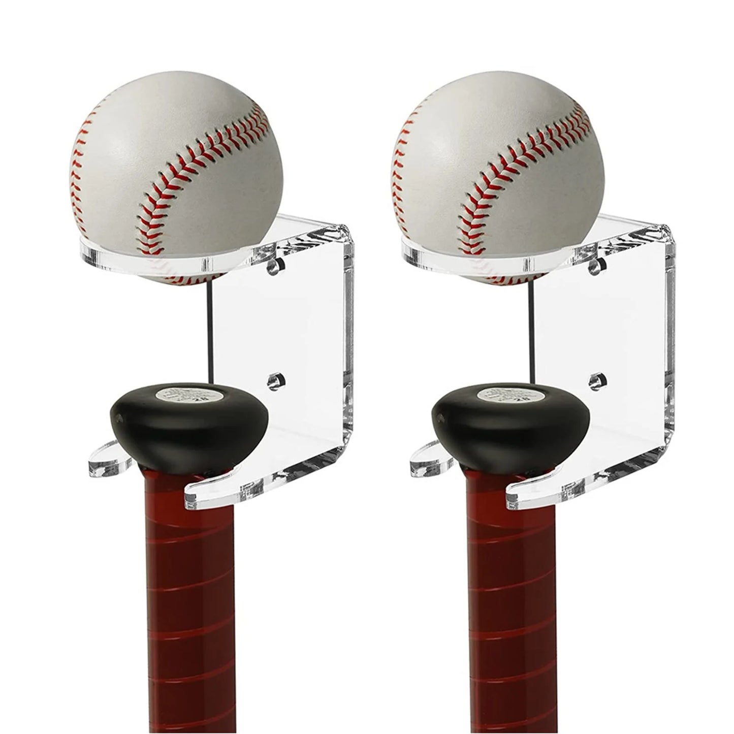 2pcs Vertical Baseball Bat Softball Bat Display Wall Mount Wall Rack Wall Holder Easy To Install