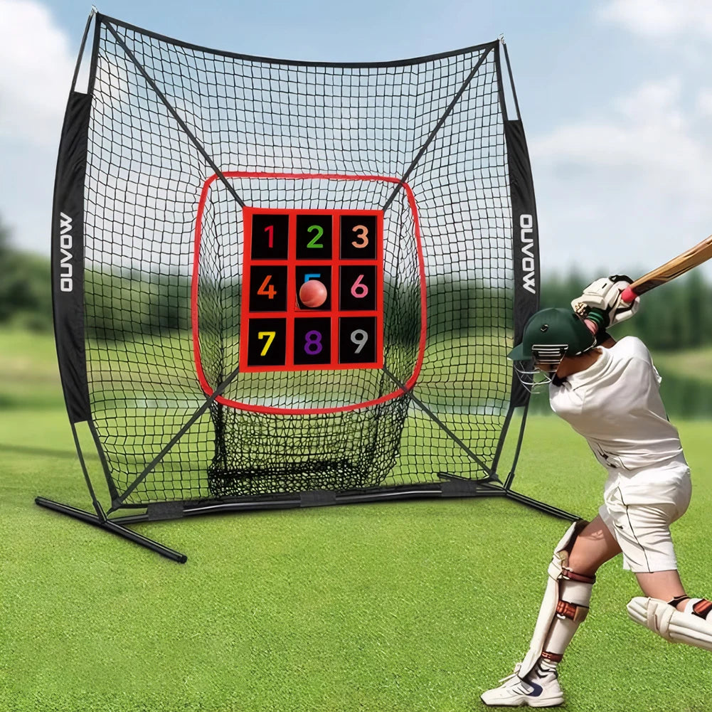 Strike Zone Trainer (No Net) Adjustable Throwing Pitching Hitting Batting Practice Target for Baseball Softball Net