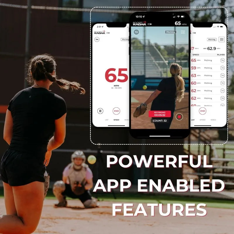 Smart Coach Speed Gun For Baseball, Softball, Cricket - Accurate Pitching & Sports Speed Measurement