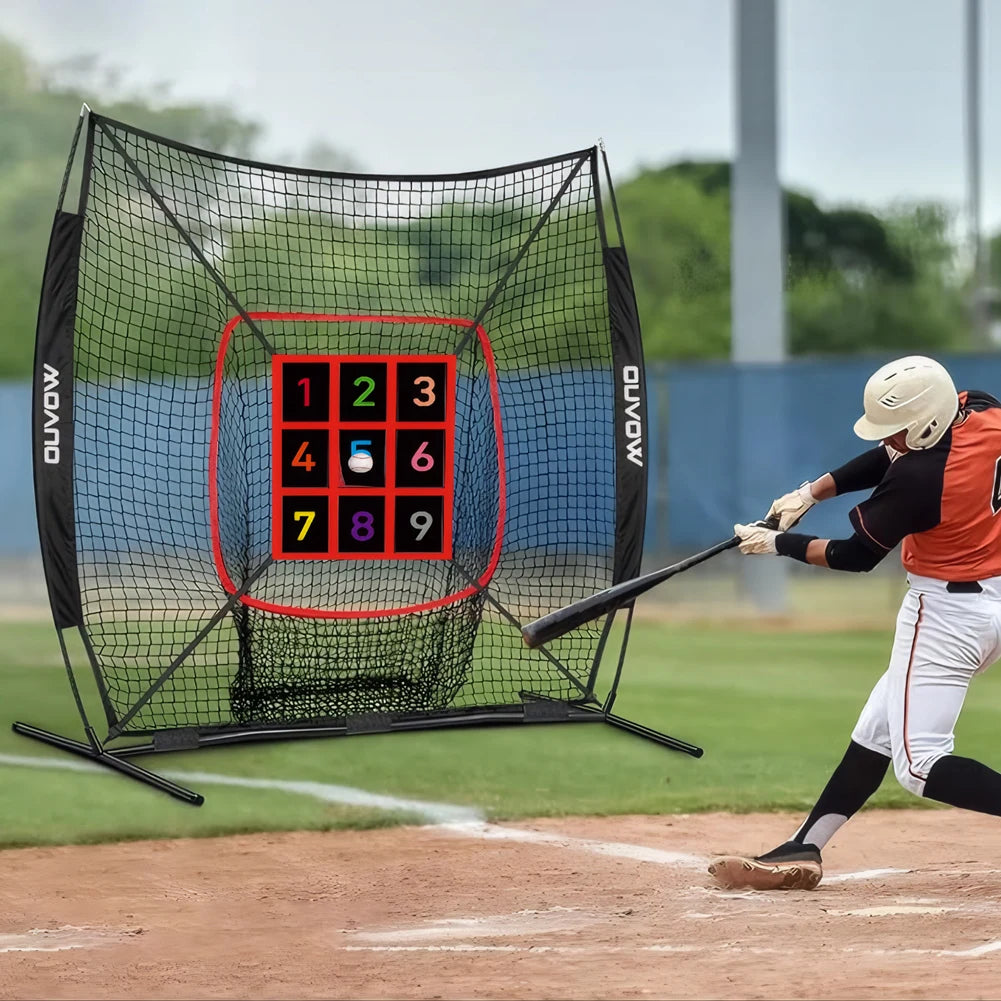 Strike Zone Trainer (No Net) Adjustable Throwing Pitching Hitting Batting Practice Target for Baseball Softball Net
