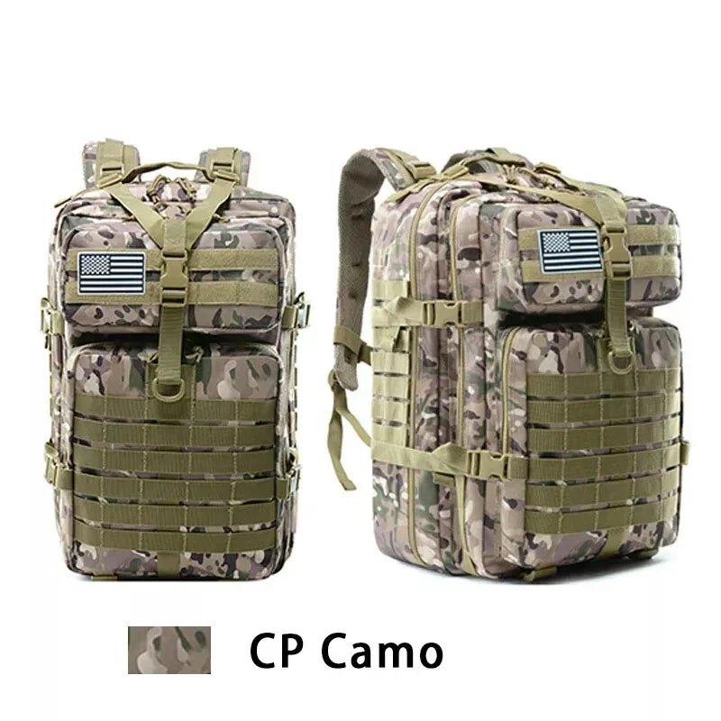 45L Tactical Backpack for Men Military Backpacks, Laptop Backpacks Army 3 Day Assault Pack Molle Bag for Travel Hiking Camping