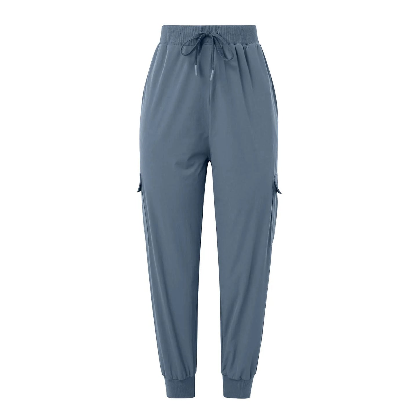 Women'S Cargo Trousers Soild Bunched Feet Sweatpant Lightweight Hiking Pants Athletic Workout Jogging Pants Pockets брюки