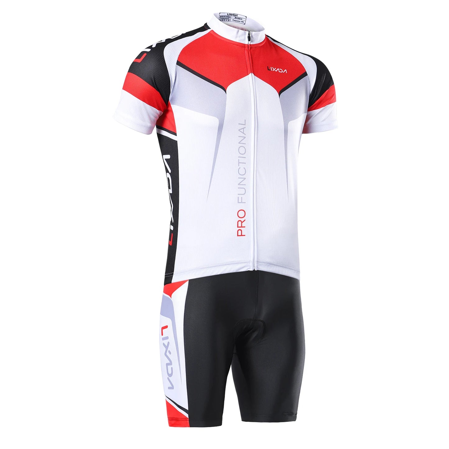 Cycling Jersey Set Men Breathable Quick Dry Comfortable Short Sleeve Jersey + Padded Shorts Cycle Clothing Set Riding Sportswear