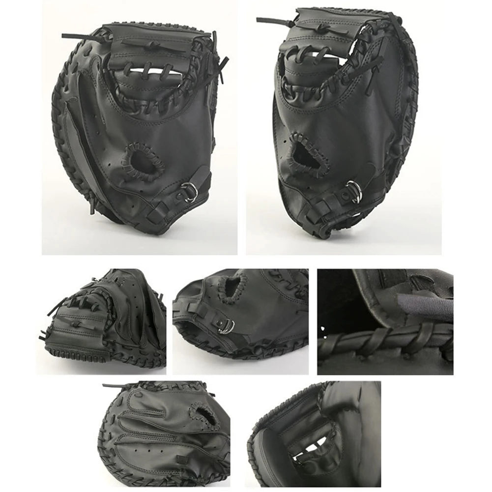 Baseball Glove Thicken Softball Glove Baseball Softball Catcher Wear-resistant Baseball Fielding Glove for Youth Adults Practice