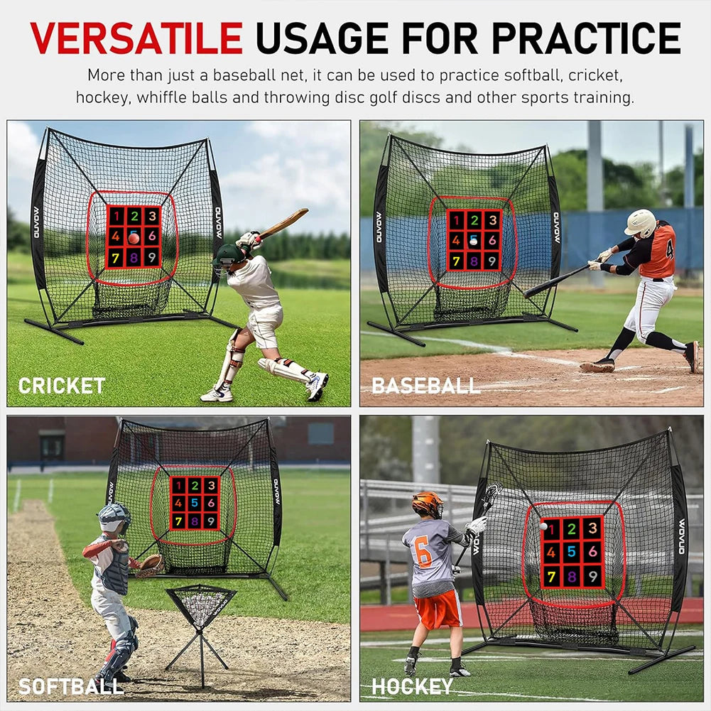 Strike Zone Trainer (No Net) Adjustable Throwing Pitching Hitting Batting Practice Target for Baseball Softball Net