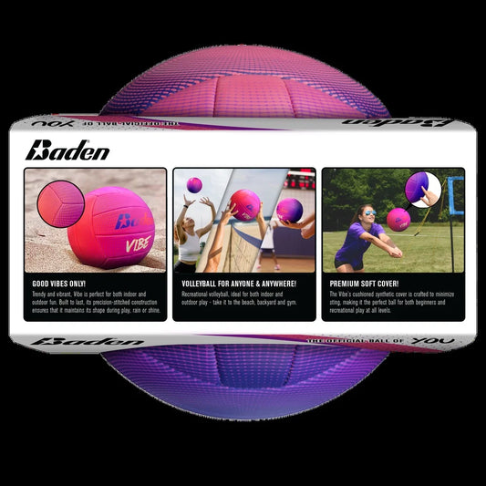 Indoor Outdoor Recreational Volleyball Cushioned Synthetic Leather Lightweight Precision Stitched Fun Beginners Training Beach