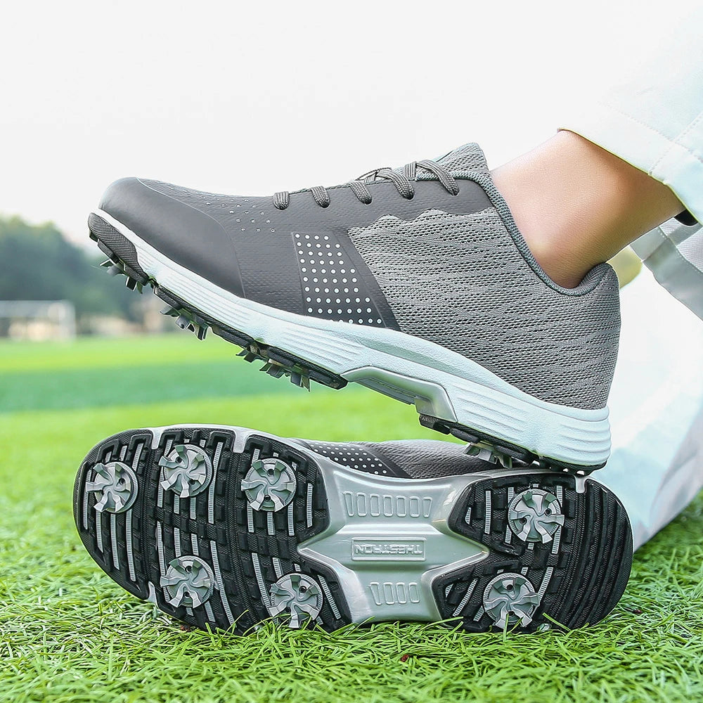 Men Golf Shoes Professional Spikes Golf Sneakers Anti Slip Walking Footwears
